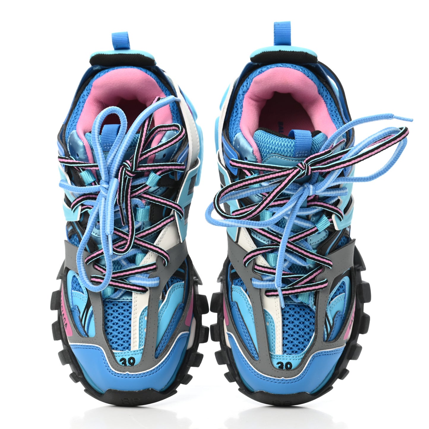 Mesh Nylon Womens Track Sneakers 39 Blue Black