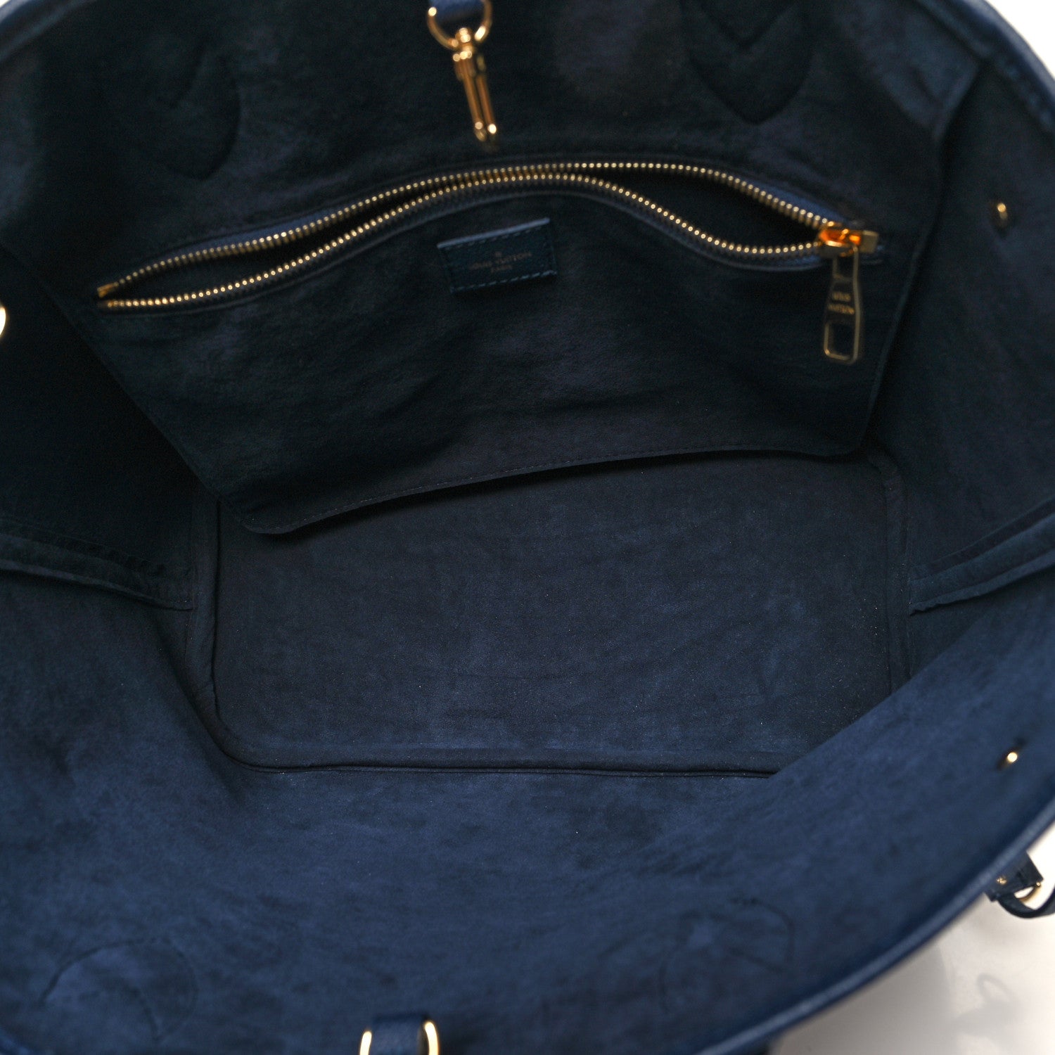 Louis Vuitton Empreinte Monogram Giant Neverfull MM Navy 6 of 11