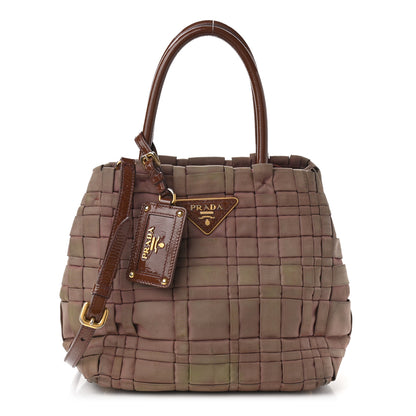 Prada Tessuto Nylon Woven Shopping Tote 1 of 13