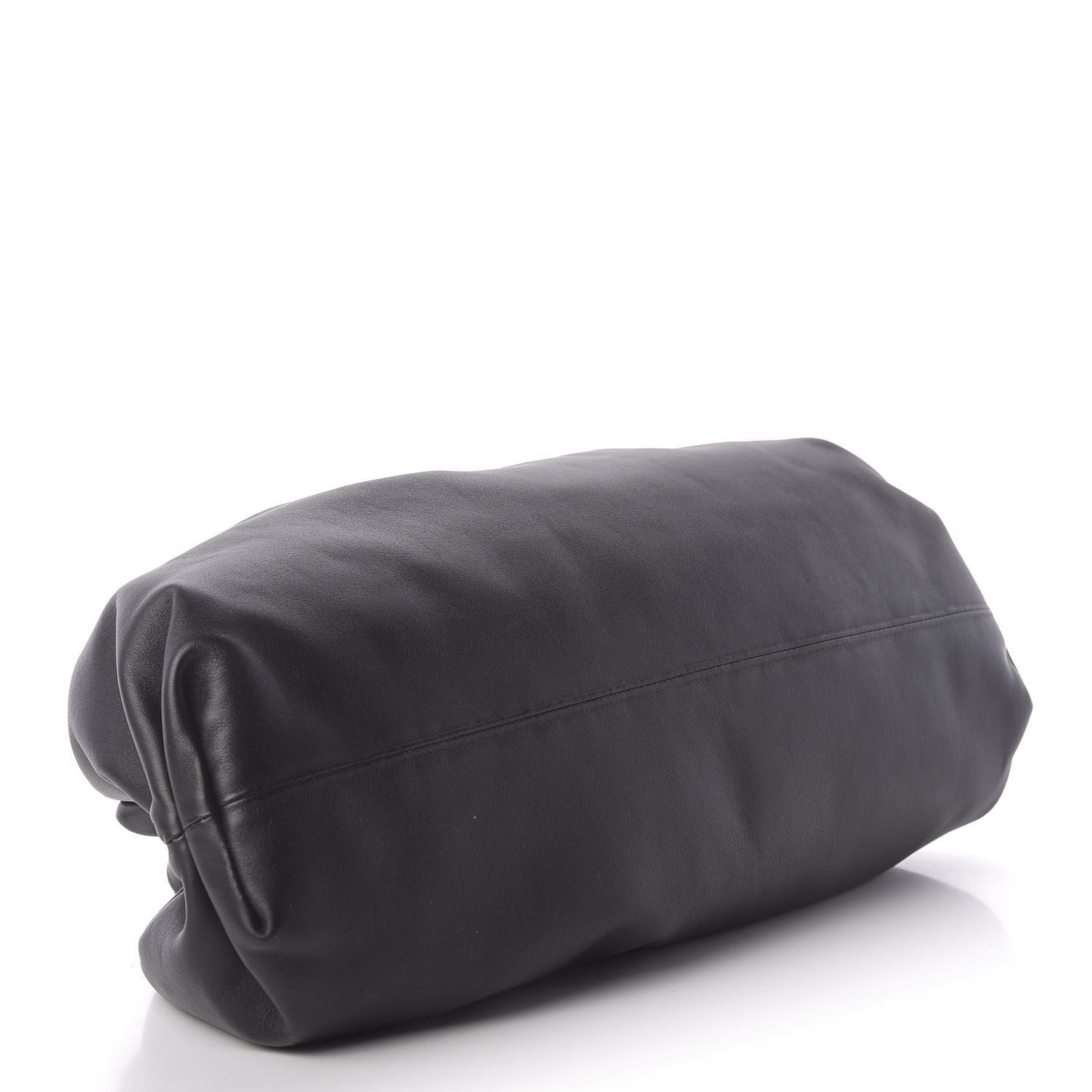 Smooth Butter Calf The Pouch Oversized Clutch Black