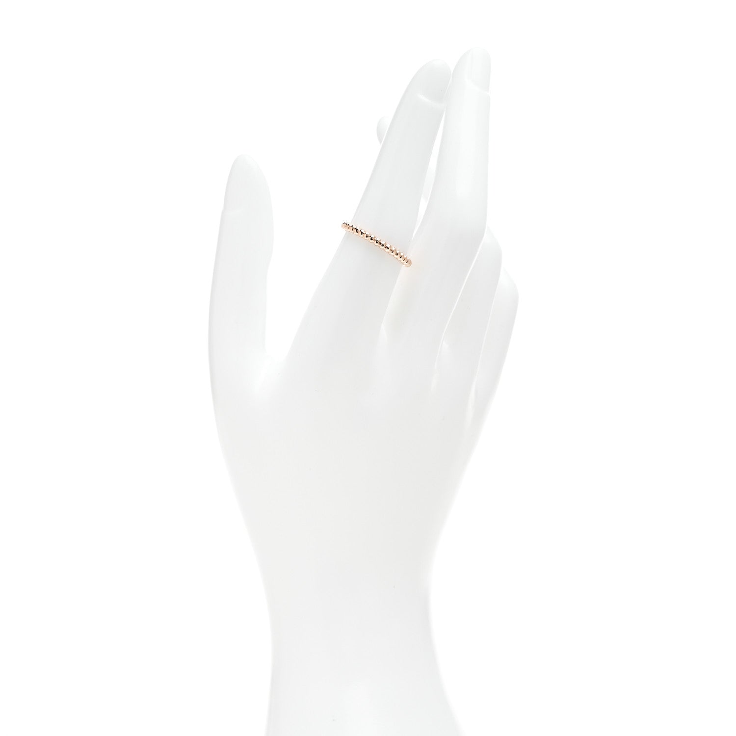 Van Cleef & Arpels 18K Rose Gold Small Perlee Ring 55 7.25 2 of 5