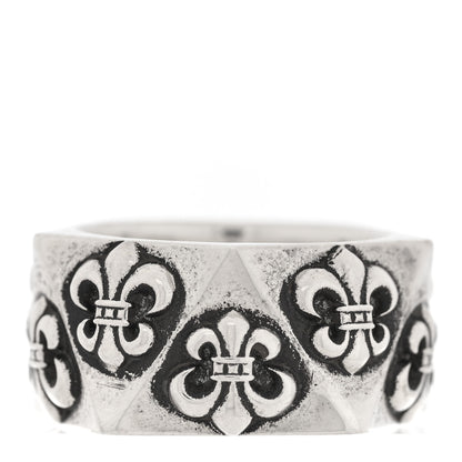 Chrome Hearts Sterling SIlver Pentagon Fleur de Lis Ring 55 7.25 3 of 5