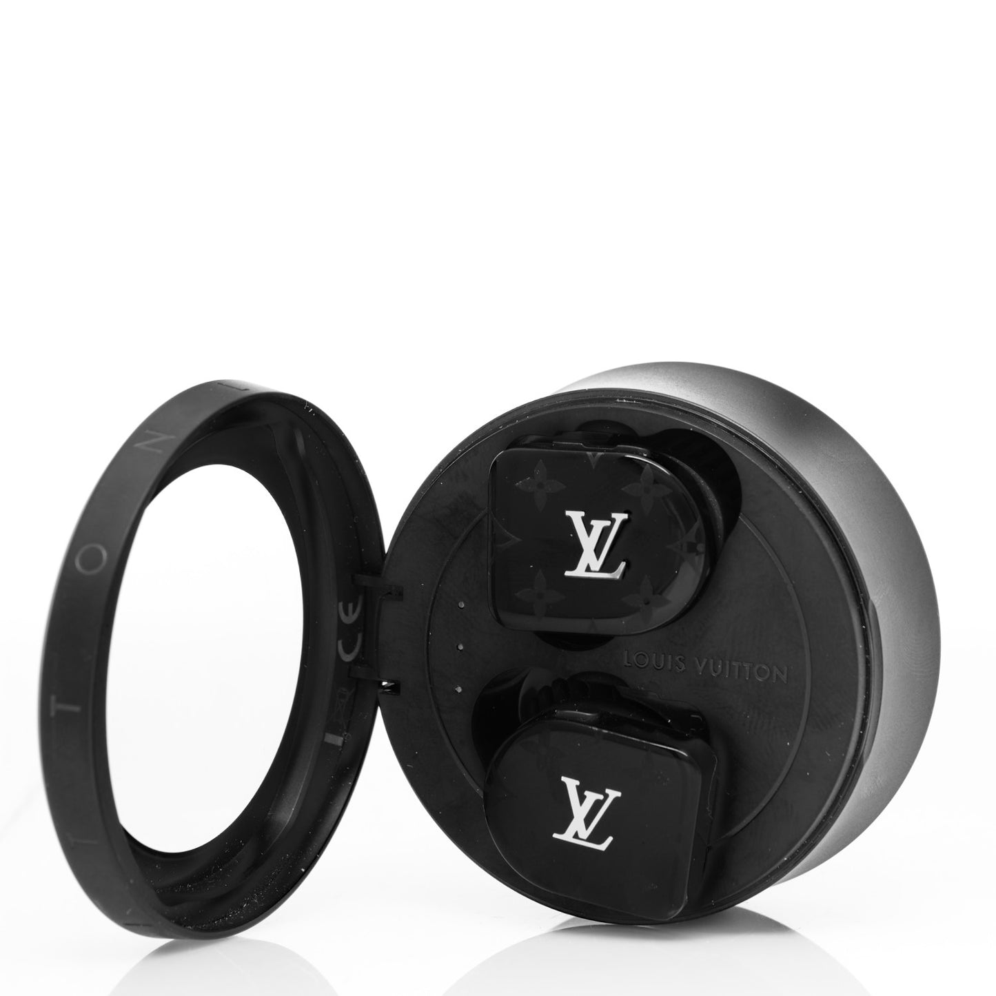 Acetate Monogram Horizon Wireless Earphones Black
