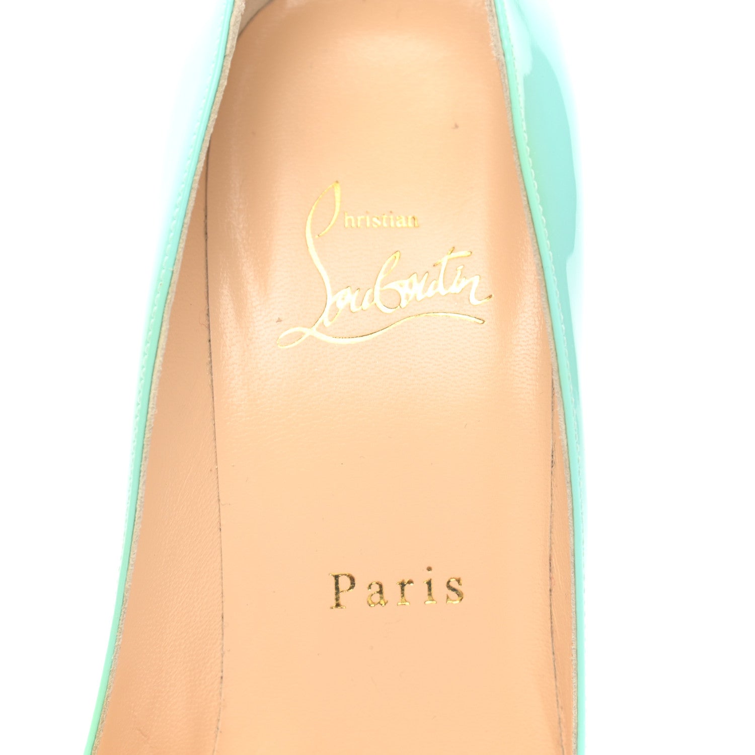 Christian Louboutin Patent Pigalle Follies 100 Pumps 37.5 Opaline 7 of 8