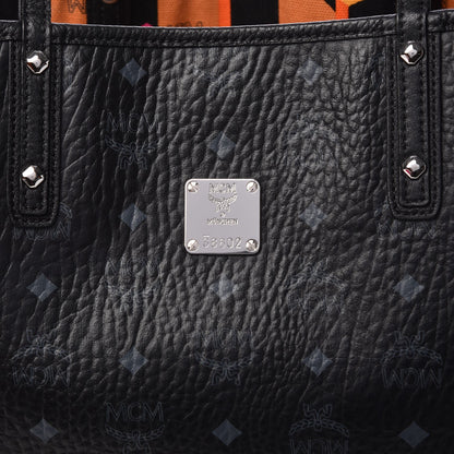 MCM Visetos Medium Reversible Shopping Tote Black 11 of 17