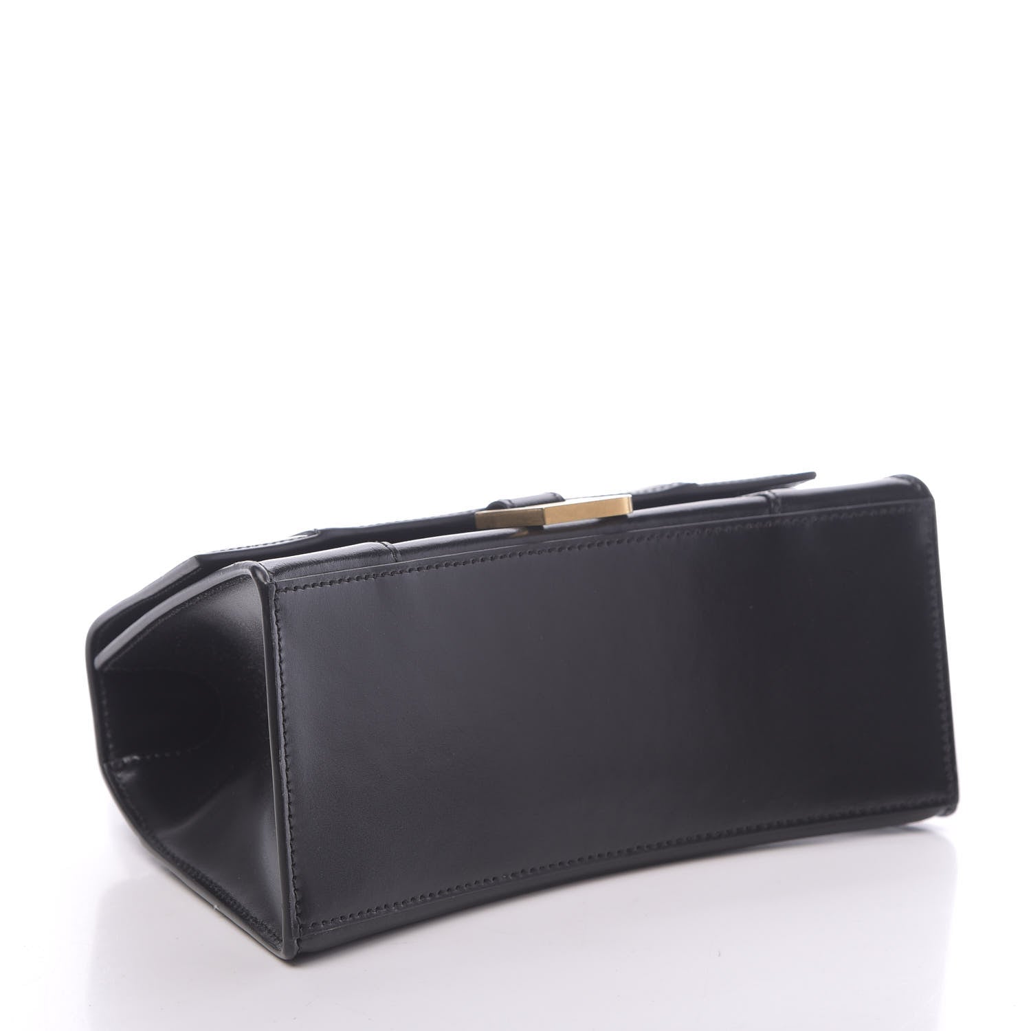 Balenciaga Shiny Box Calfskin Small Hourglass Top Handle Bag Black 4 of 9