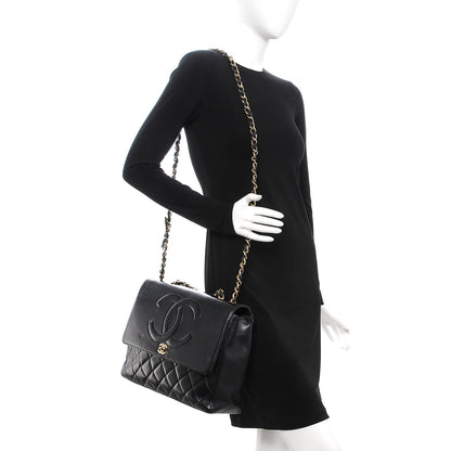 Chanel Lambskin Jumbo CC Single Flap Black 2 of 16