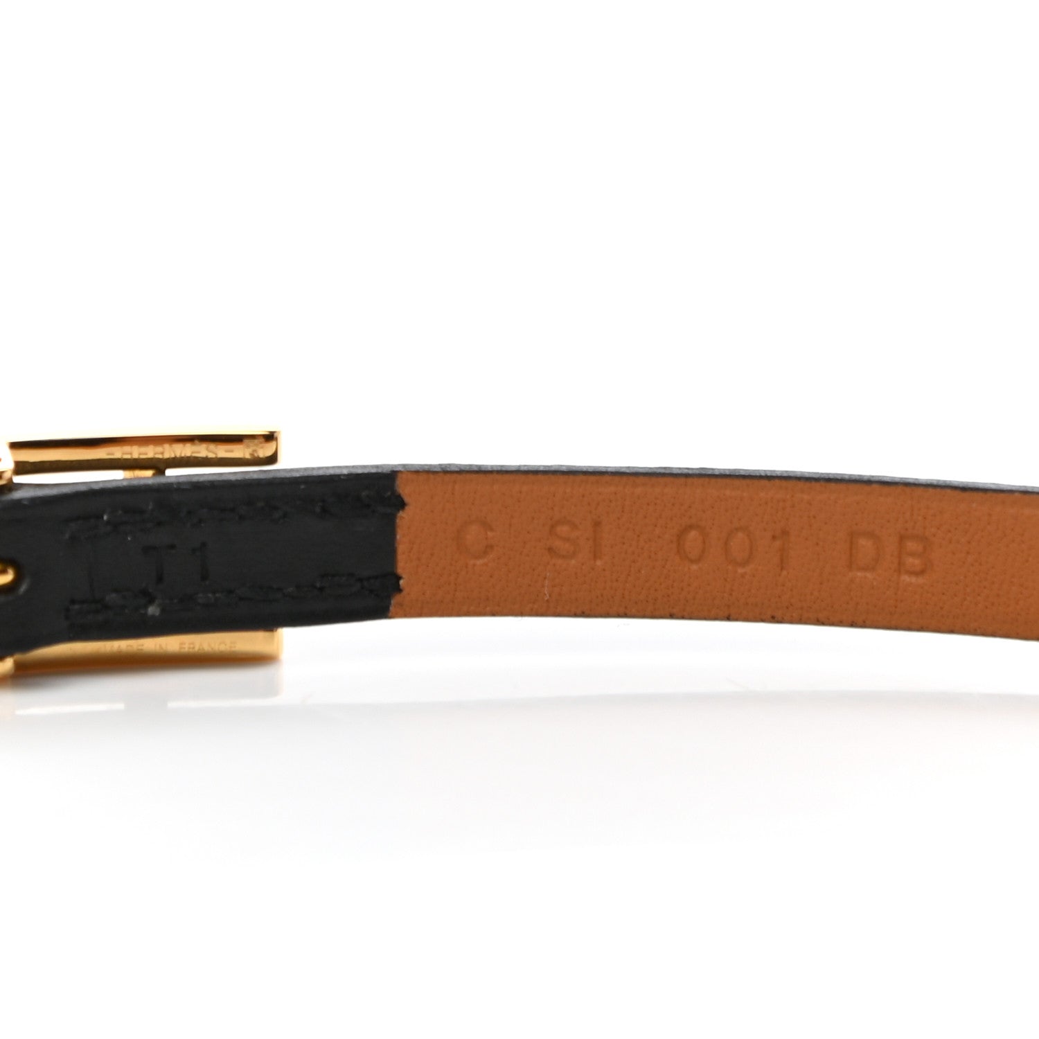 Hermes Chamonix Hapi 3MM Triple Tour Wrap Bracelet T1 Black 6 of 6