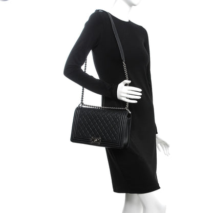 Chanel Caviar Quilted New Medium Boy Flap Black 2 of 10