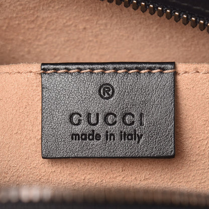Gucci Calfskin Matelasse Small GG Marmont Chain Shoulder Bag Black 6 of 9