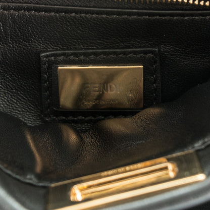 Fendi Nappa Mini Peekaboo Iconic Satchel Black 6 of 8