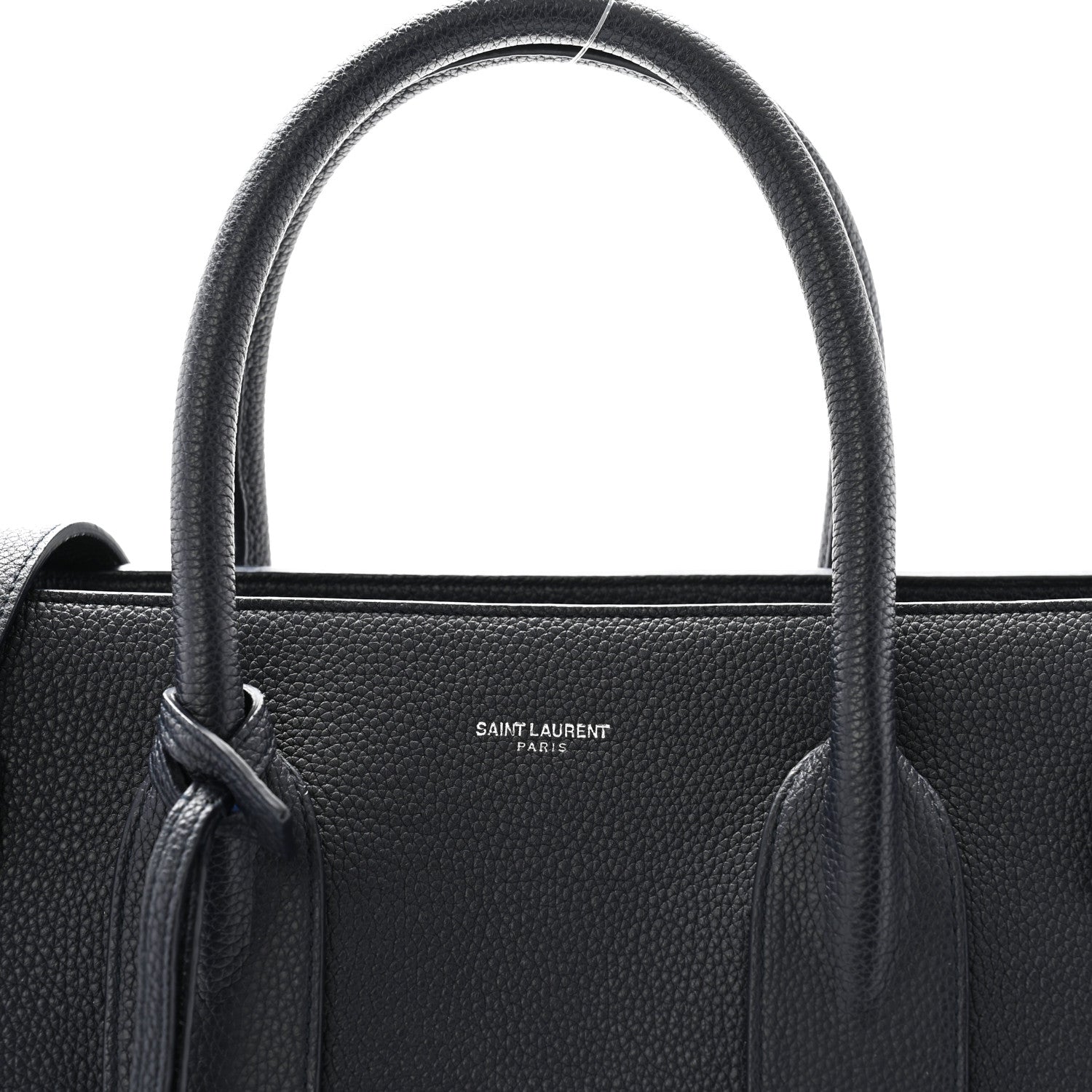 Saint Laurent Grained Calfskin Medium Souple Sac De Jour Navy 8 of 11
