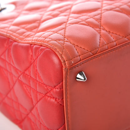 Christian Dior Lambskin Cannage Medium Tri-Color Lady Dior Pink 12 of 13