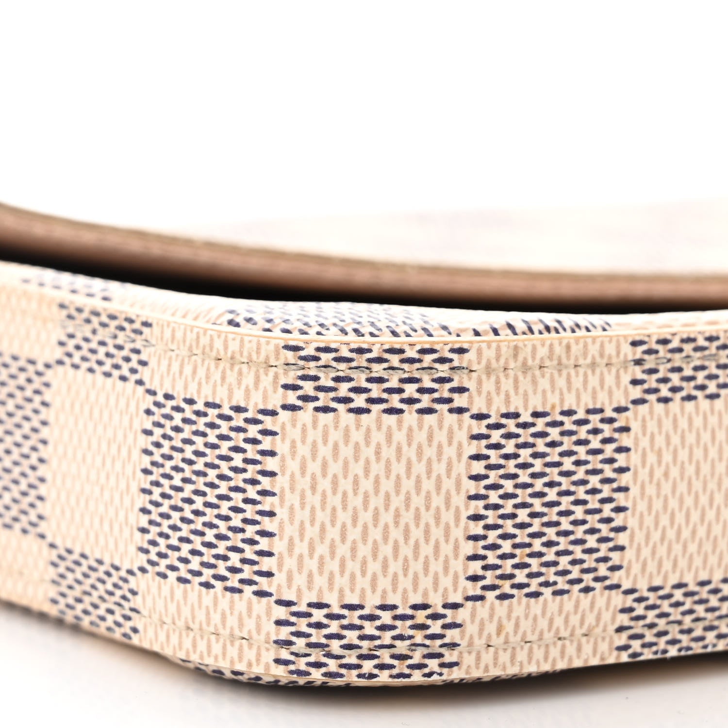 Louis Vuitton Damier Azur Pochette Felicie Chain Wallet Rose Ballerine 10 of 14