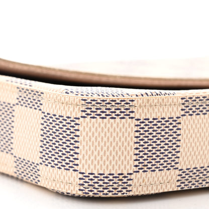 Louis Vuitton Damier Azur Pochette Felicie Chain Wallet Rose Ballerine 10 of 14