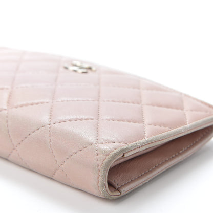Chanel Lambskin Quilted Yen Wallet Light Pink 8 of 12