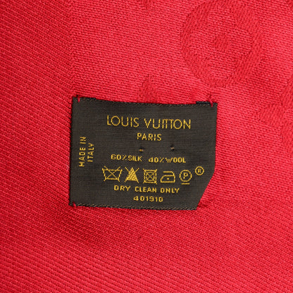 Louis Vuitton Silk Wool Monogram Shawl Pomme D'Amour 4 of 8
