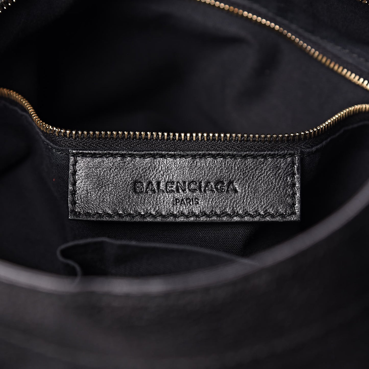 Chevre Gold Metallic Edge Hardware Velo Black