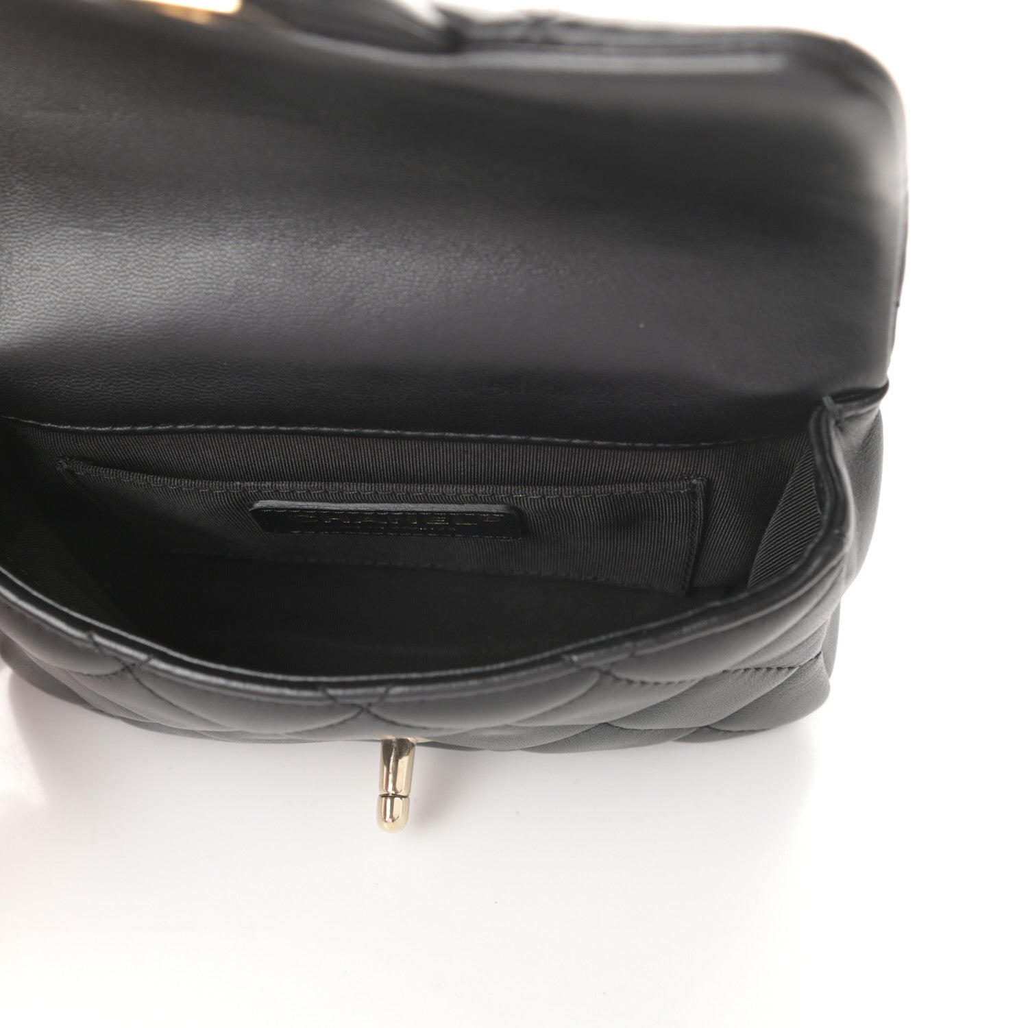 Chanel Lambskin Quilted Mini My Precious Waist Bag Black 5 of 9