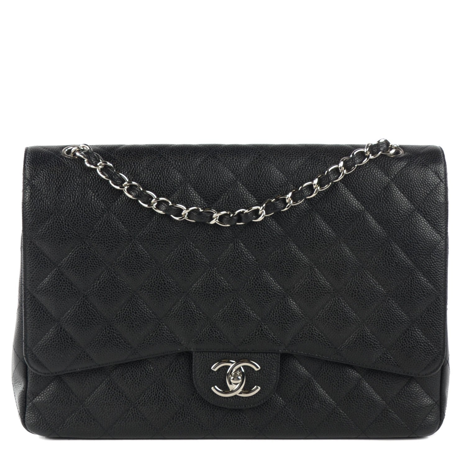 Chanel Caviar Quilted Maxi Double Flap Black 1 of 8