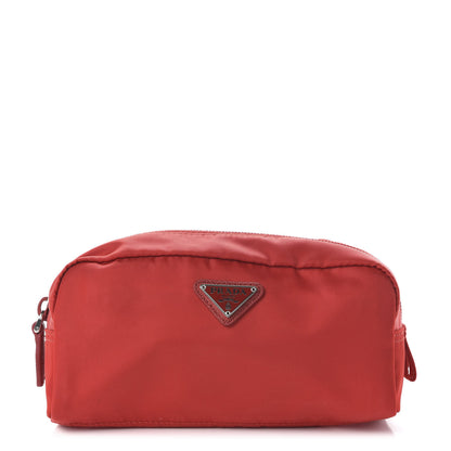 Prada Tessuto Nylon Vela Cosmetic Pouch Rosso 1 of 9