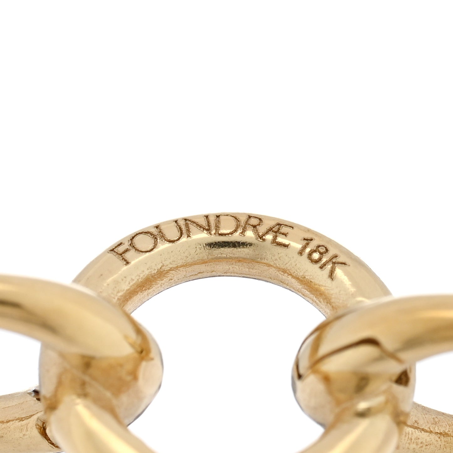 18K Yellow Gold Triple Annex Link