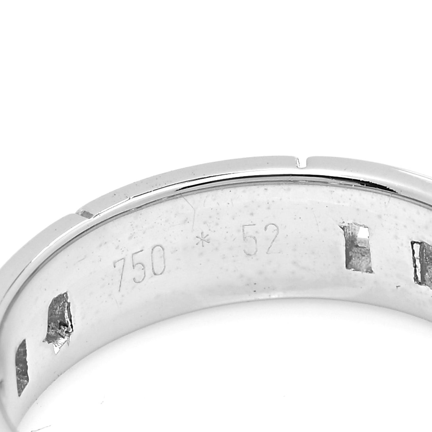 18K White Gold Hercules H Ring 52 6
