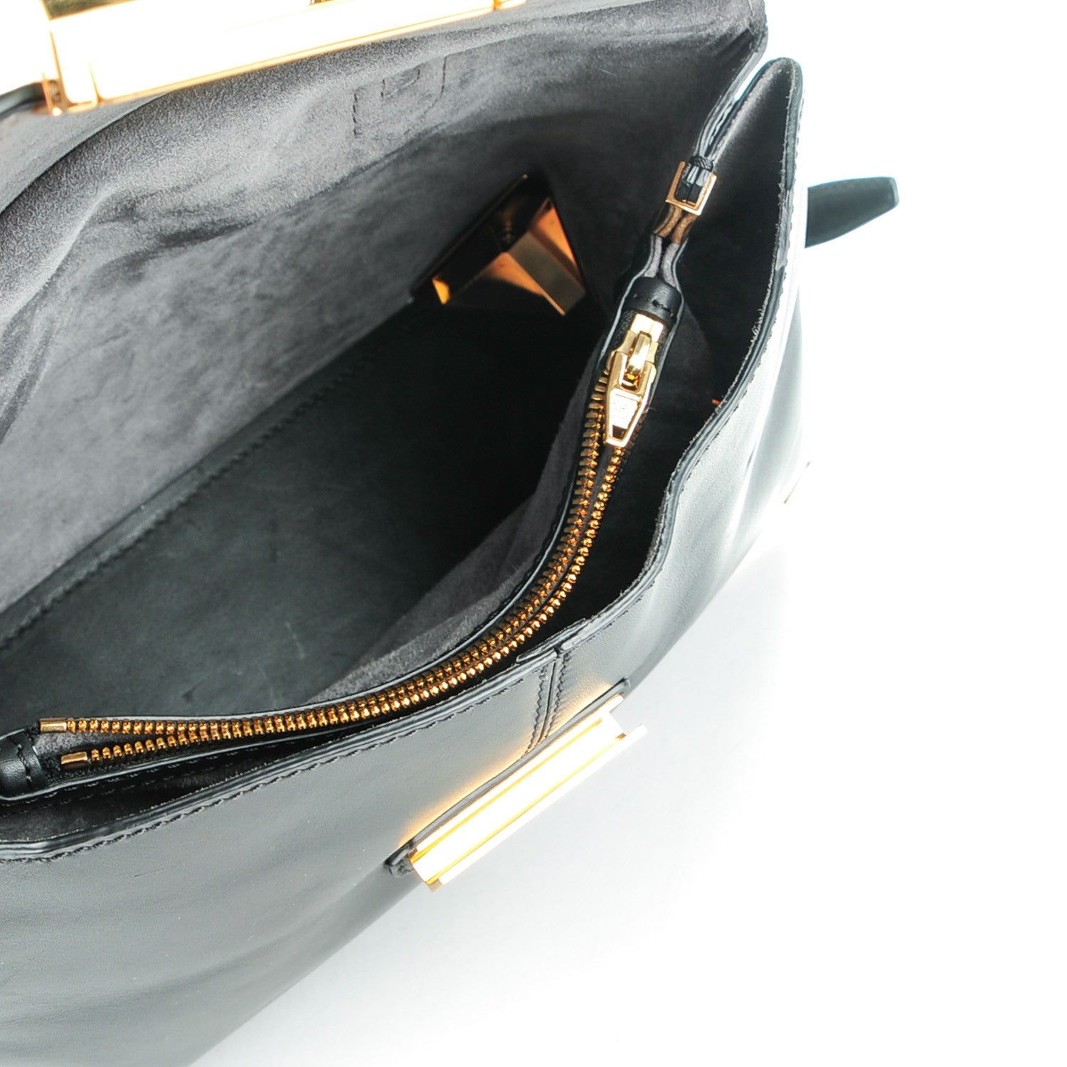 Alexander Wang Calfskin Large Marion Black Pale Gold Hardware 5 of 7