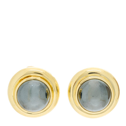 Tiffany 18K Yellow Gold Hematite Paloma Picasso Clip On Earrings 1 of 6