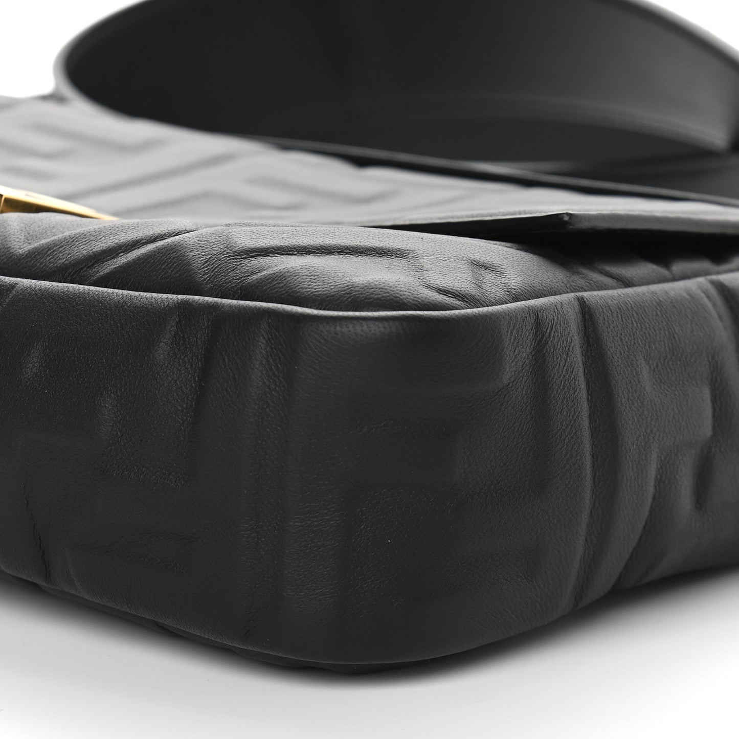 Nappa FF 1974 Embossed Baguette Black