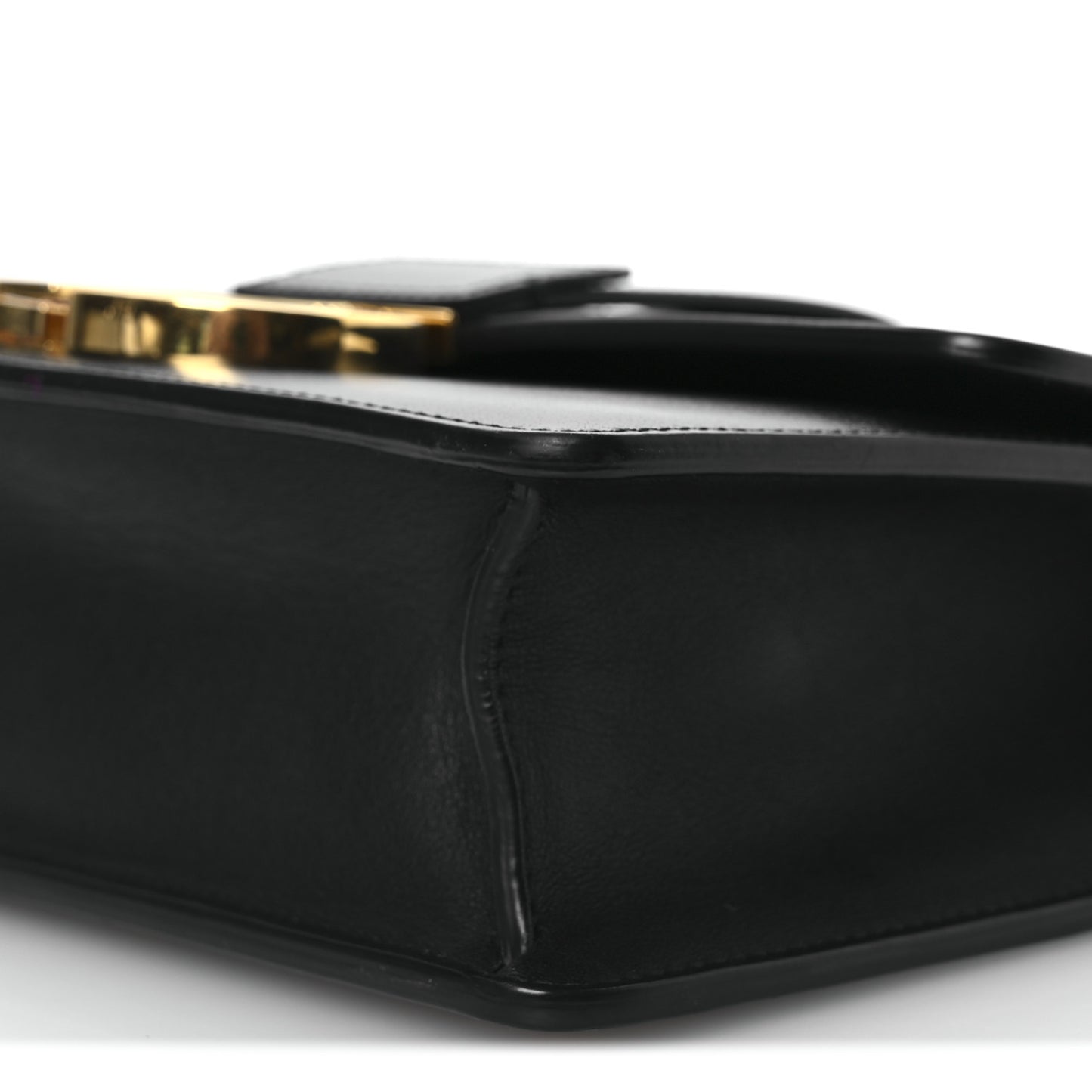 Box Calfskin 30 Montaigne Flap Bag Black