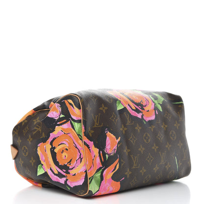 Louis Vuitton Monogram Roses Speedy 30 4 of 10