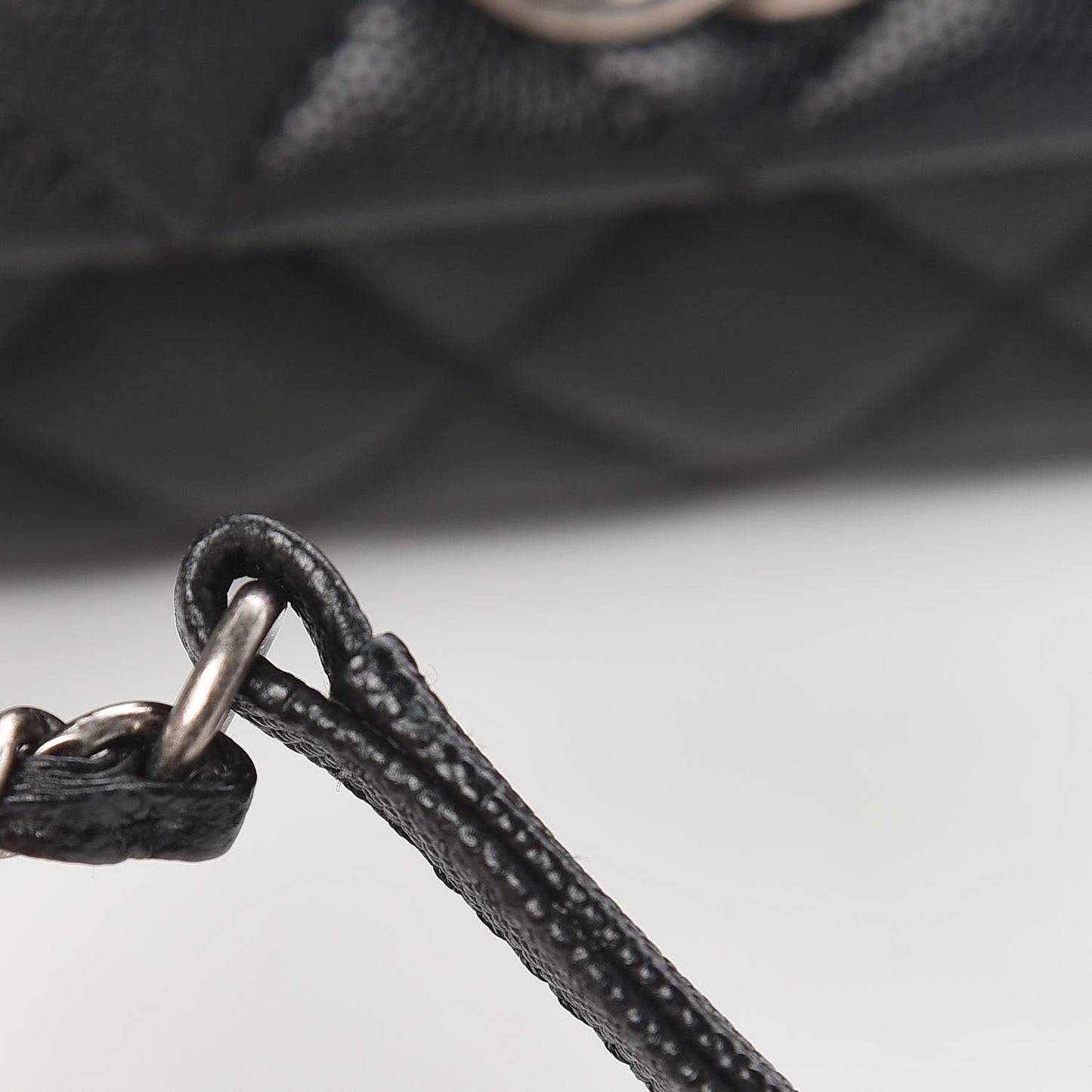 Caviar Quilted Mini Coco Handle Flap Black