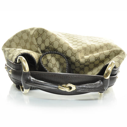 Gucci Monogram Large Horsebit Chain Hobo 5 of 10
