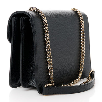 Gucci Dollar Calfskin Small Interlocking G Shoulder Bag Black 3 of 12