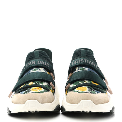 Christian Dior Technical Fabric Camouflage Tie and Dior Womens D-Wander Sneakers 37.5 Cypress Green 2 of 9
