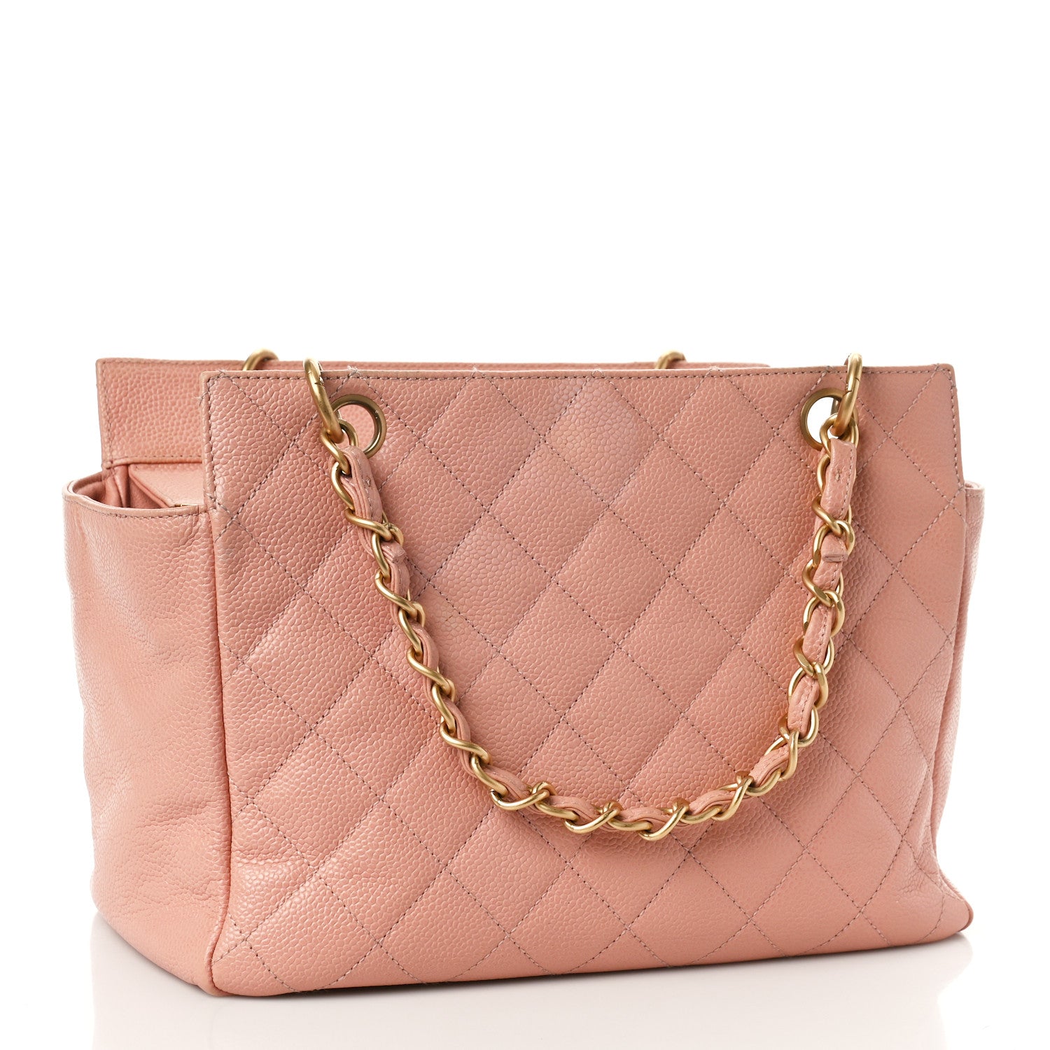 Chanel Caviar Quilted Petit Timeless Shopping Tote PTT Pink 3 of 13