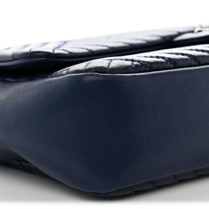 Chanel Lambskin Quilted Medium CC Crossing Flap Blue 9 of 11