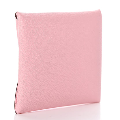 Hermes Chevre Mysore Bastia Coin Purse Rose Sakura 3 of 8