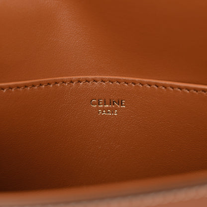 Celine Smooth Calfskin Tabou Clutch On Strap Tan 6 of 11