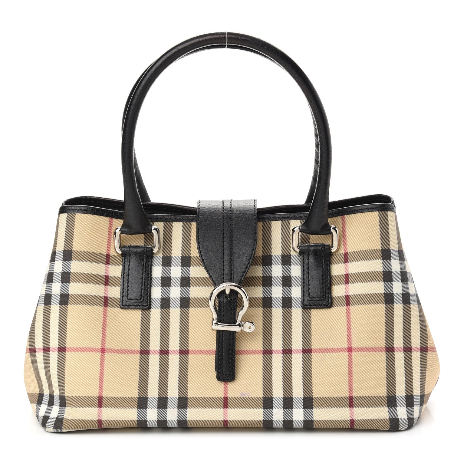 Burberry House Check Buckle Tote Black 1 of 10
