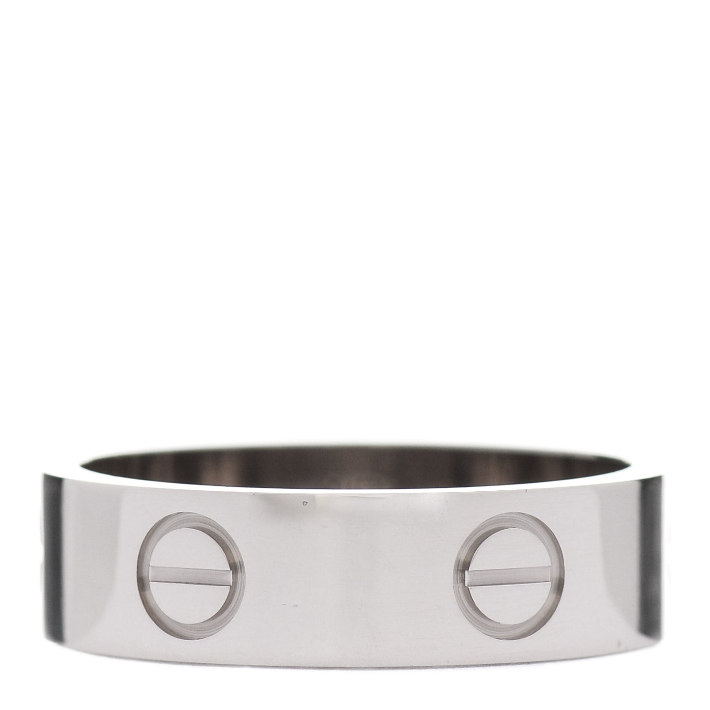18K White Gold 5.5mm LOVE Ring 55 7.25