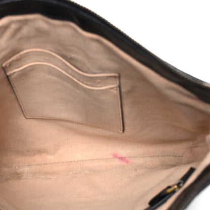 Gucci Calfskin Matelasse GG Marmont Flat Messenger Bag Black 5 of 11