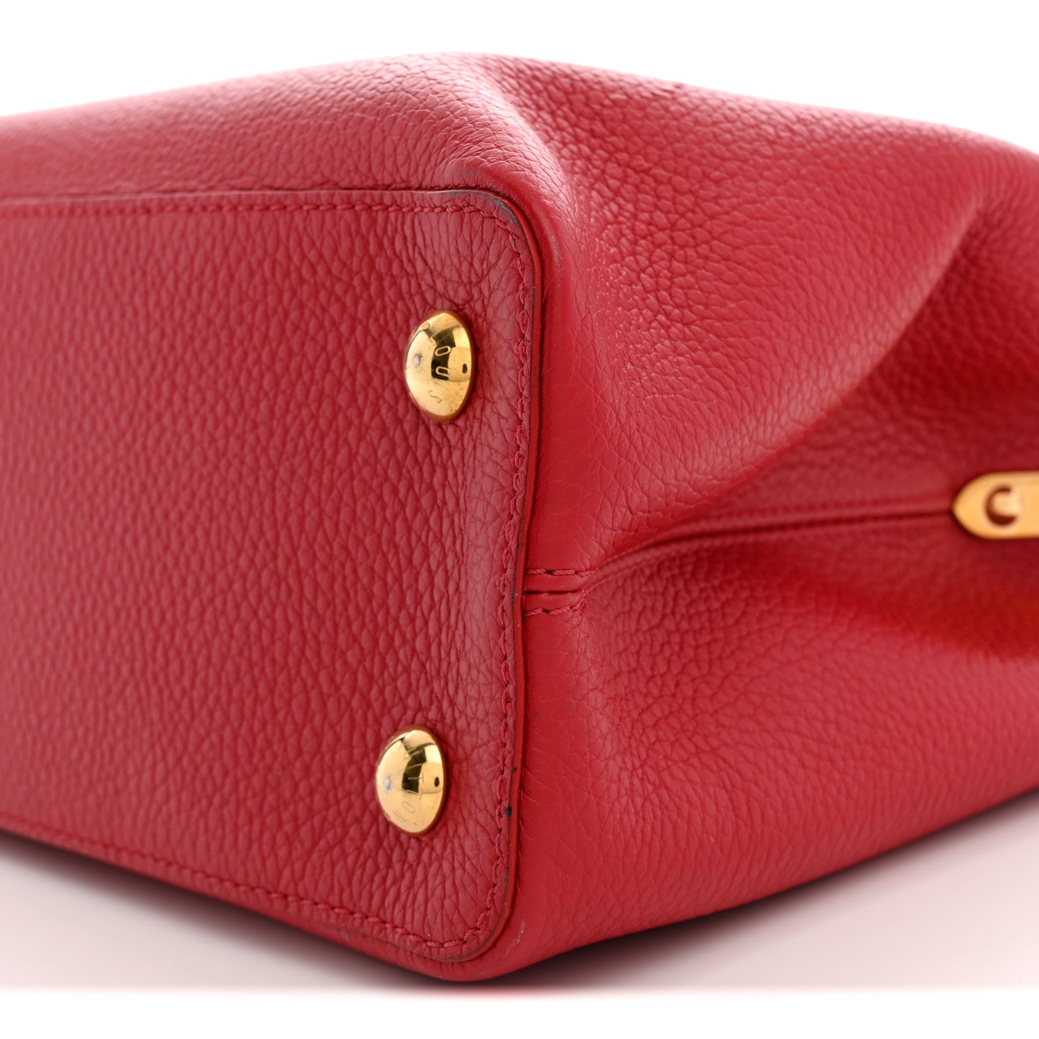 Louis Vuitton Taurillon Capucines PM Rubis 9 of 10