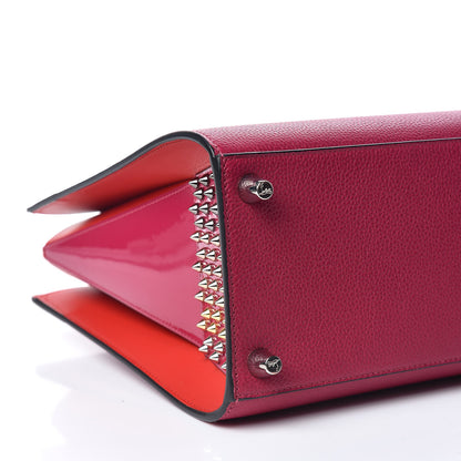Christian Louboutin Calfskin Empire Patent Studded Medium Paloma Loulou 7 of 8