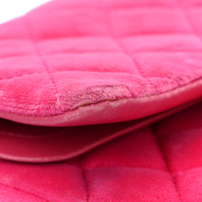 Chanel Velvet Quilted Medium Double Flap Pink 16 of 16