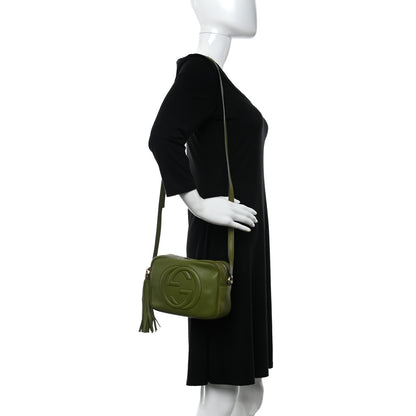 Gucci Pebbled Calfskin Small Soho Disco Bag Green 2 of 17