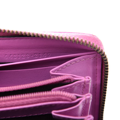Gucci Calfskin Matelasse GG Marmont Zip Around Wallet Candy Mousse 7 of 8