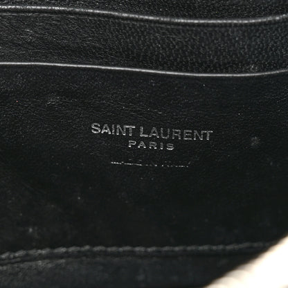Saint Laurent Grain De Poudre Matelasse Monogram Mini Lou Camera Bag Black 6 of 13