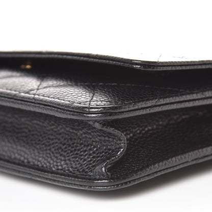 Chanel Caviar Quilted Wallet On Chain WOC Black 10 of 11